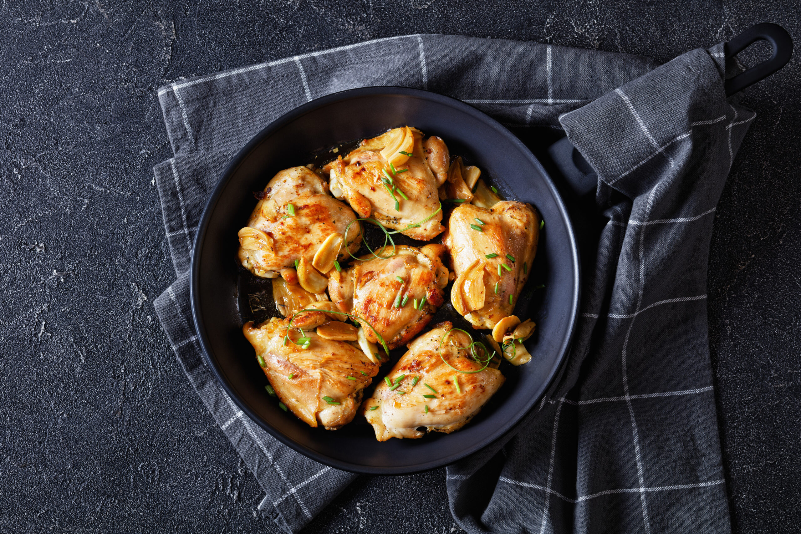 Garlic Chicken in a pan